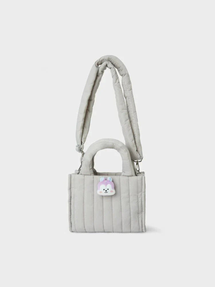 BT21 Face Doll Badge 2 Way Quilt Bag