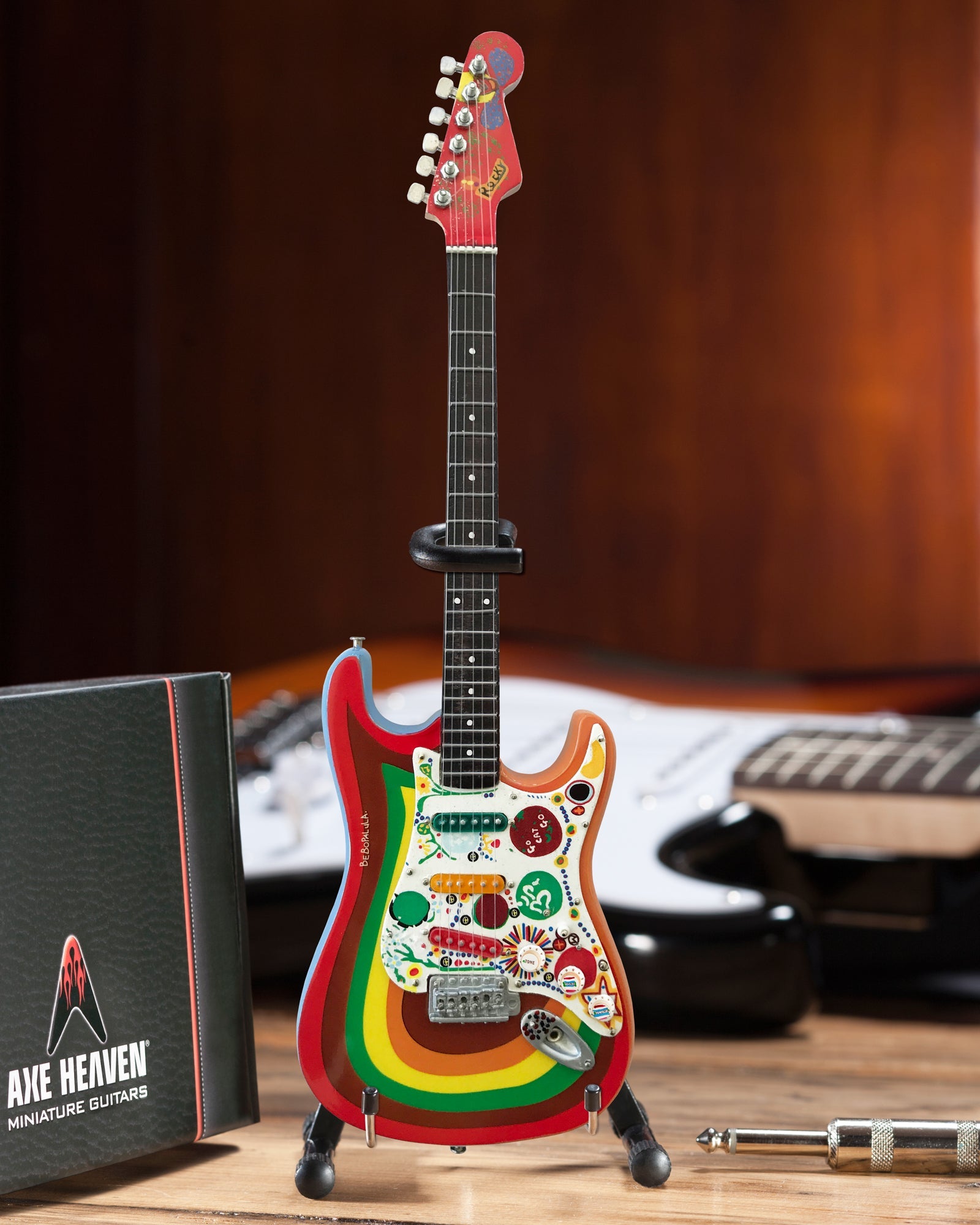 Officially Licensed George Harrison Fender™ Strat™ Rocky Mini Guitar Replica - Fab Four - Osadia Concept Store