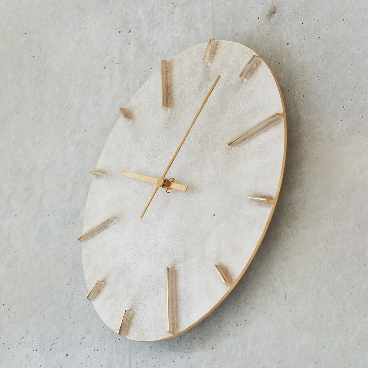 Lemnos Quaint Cast Brass Clock