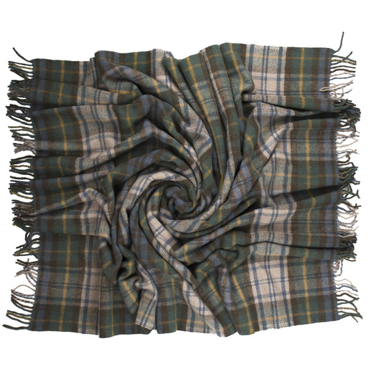 Highland Tweeds New Wool Fluffy Throw ~Antique Dress Gordon ~