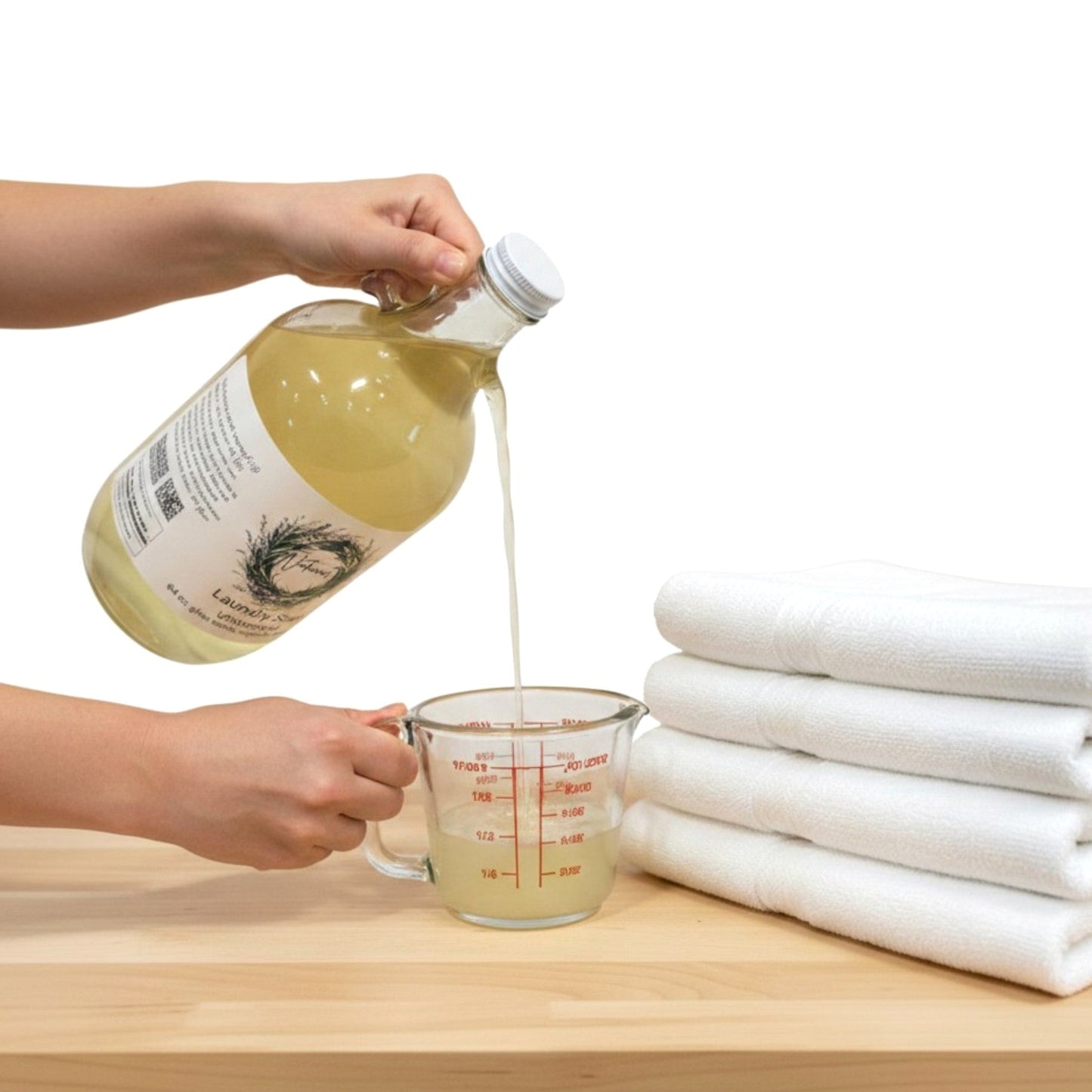 Organic Castile Laundry Detergent in Glass Bottle