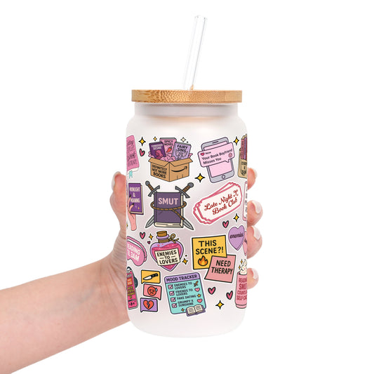 Spicy Book Lover Cup With Lid & Straw