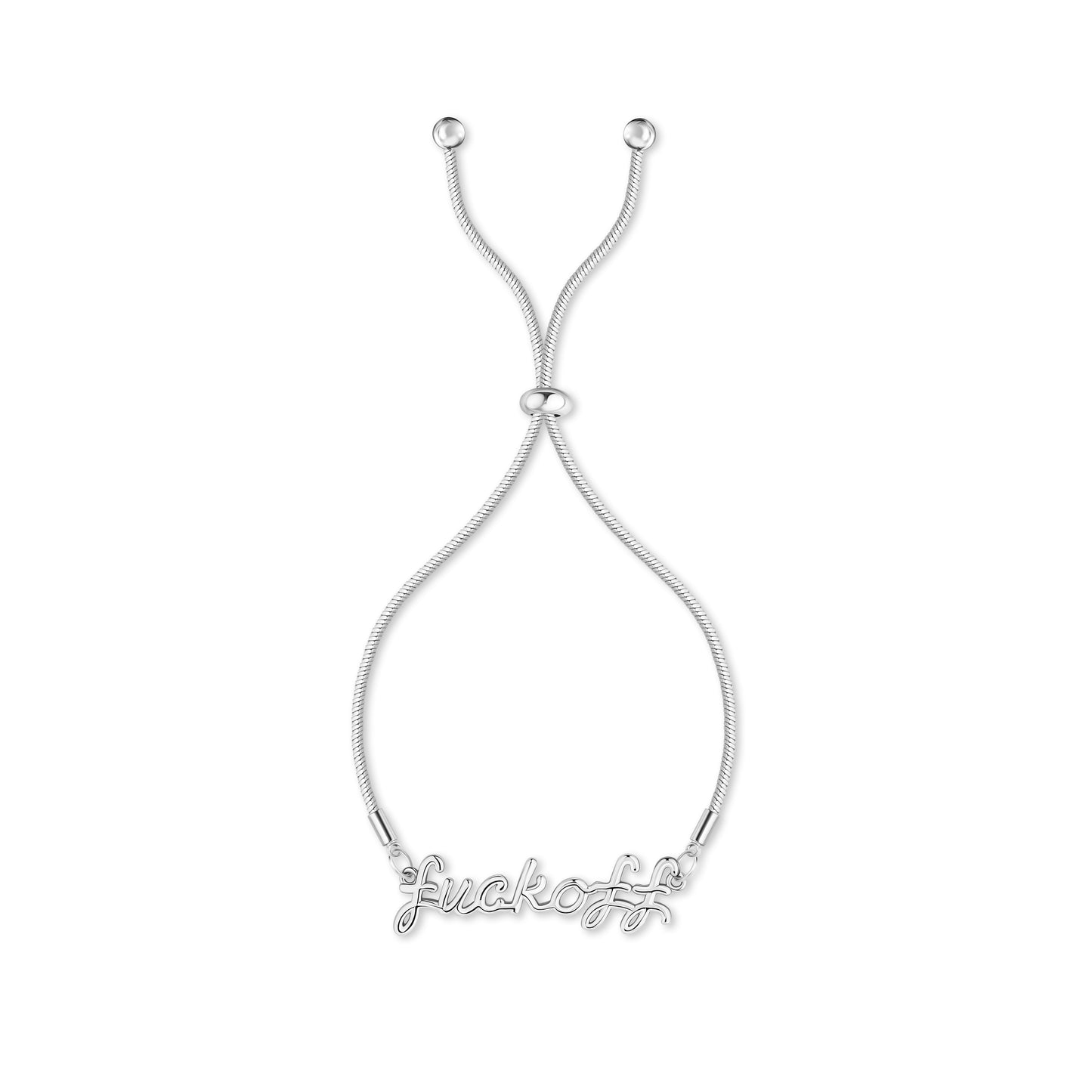 Fuck Off Bracelet (Gold and Silver)