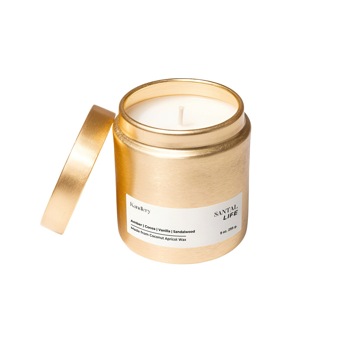 Santal Life | Amber Sandalwood | 9 oz Candle | Gift for Him and Her