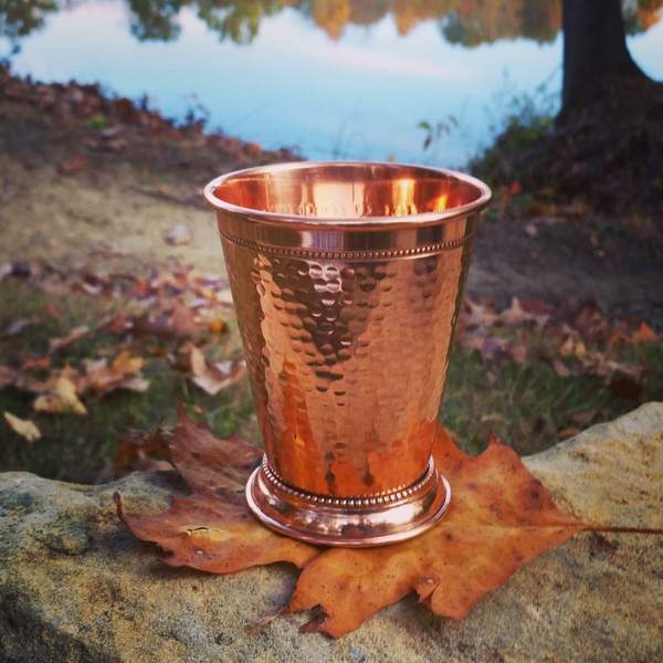 Hammered Copper Mint Julep Cup (Premium Gift Box)
