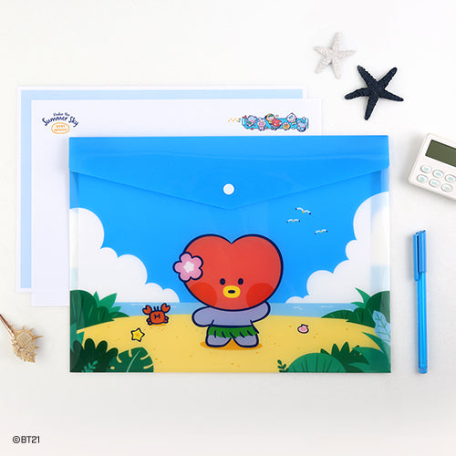 BTS x BT21 Minini Pp File Pocket A4 Vacance