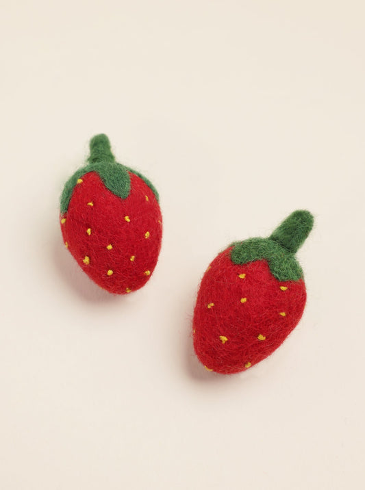 WOOL SINGLE STRAWBERRY