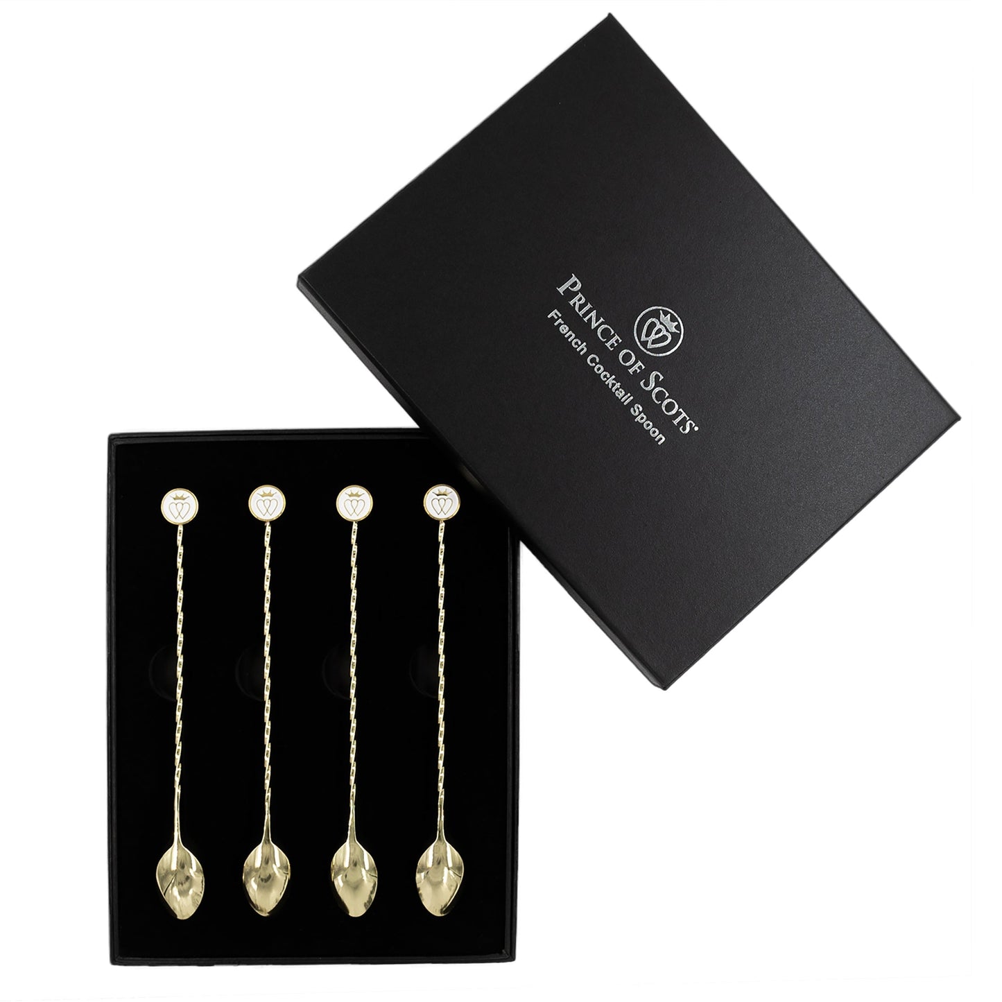French Cocktail Spoons Gift Set ~ Gold ~