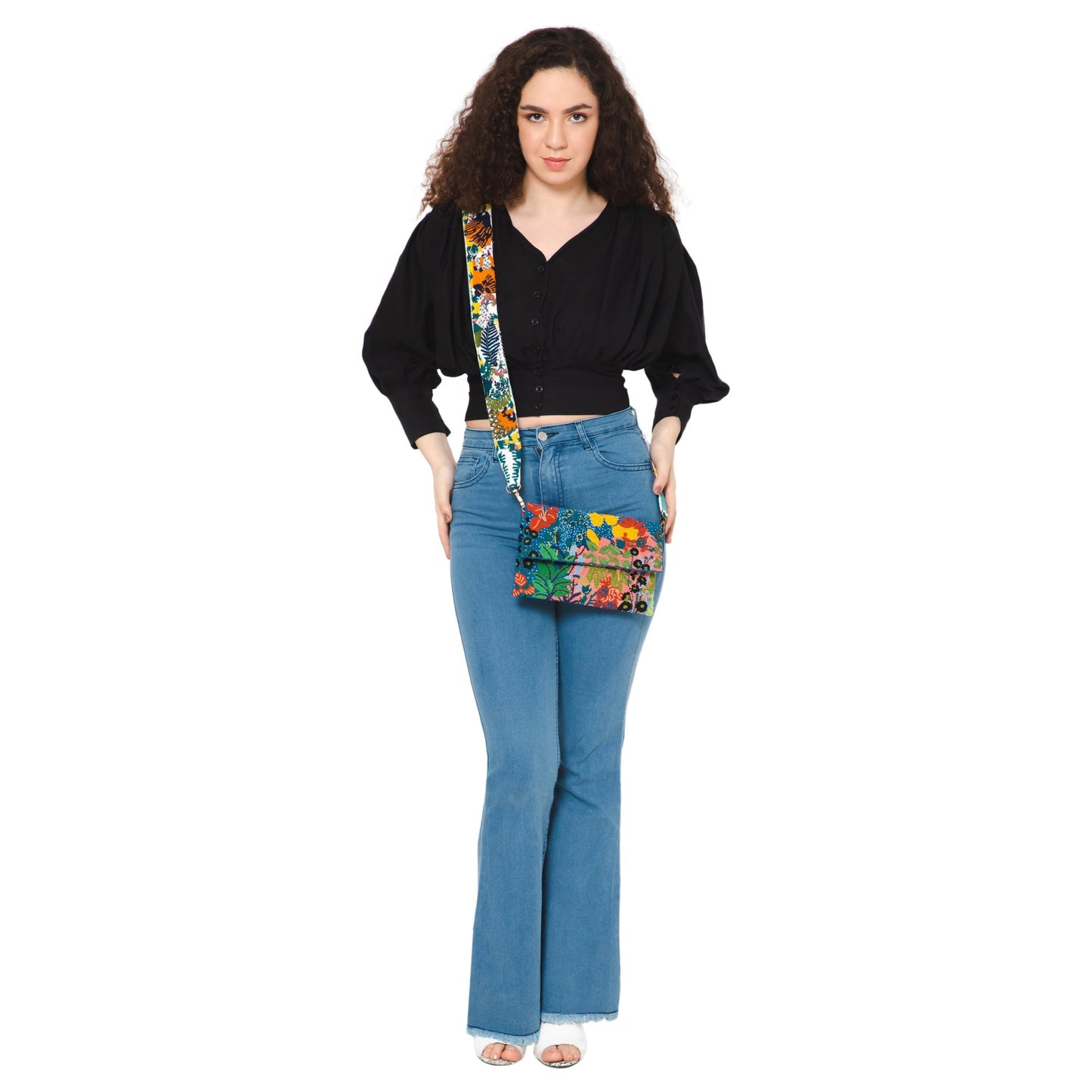 Leafy Embroidered Strap