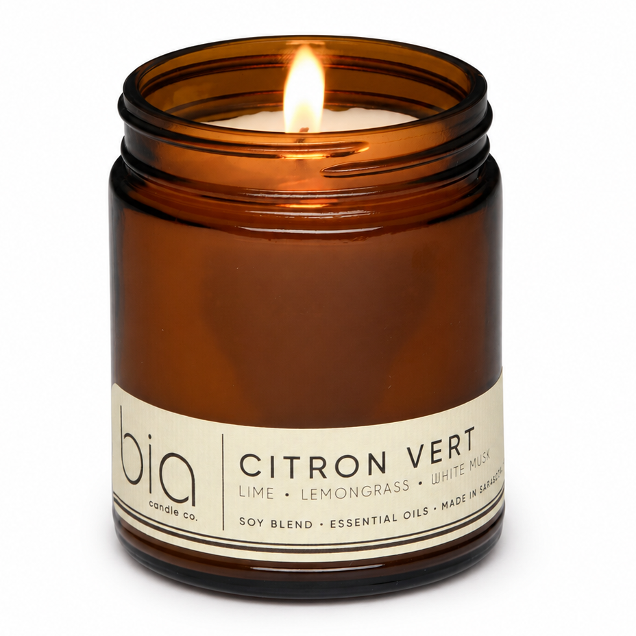 Citron Vert Soy Blend Candle — Lemon, Lemongrass & Bergamot
