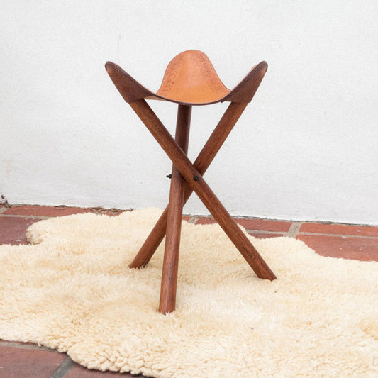 Handmade Leather Stool