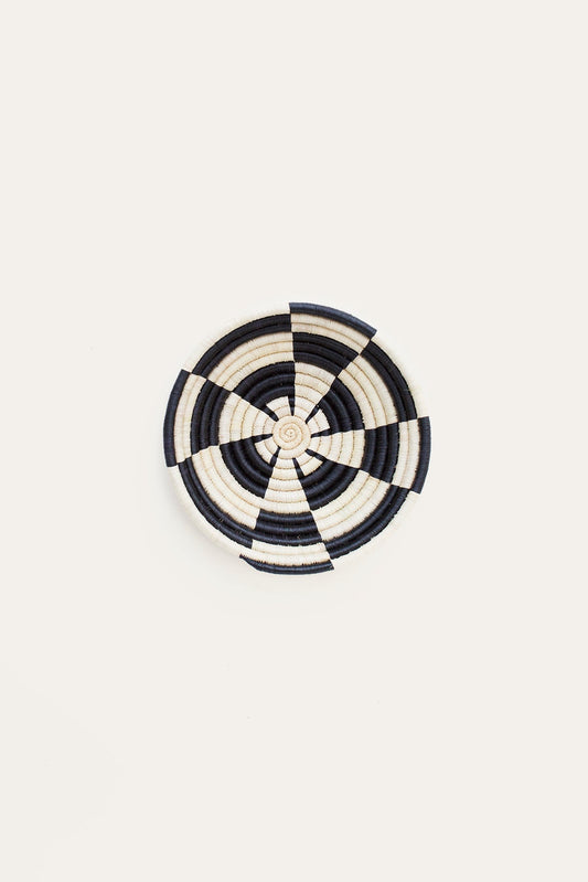 Mini Geo Raffia Plateau