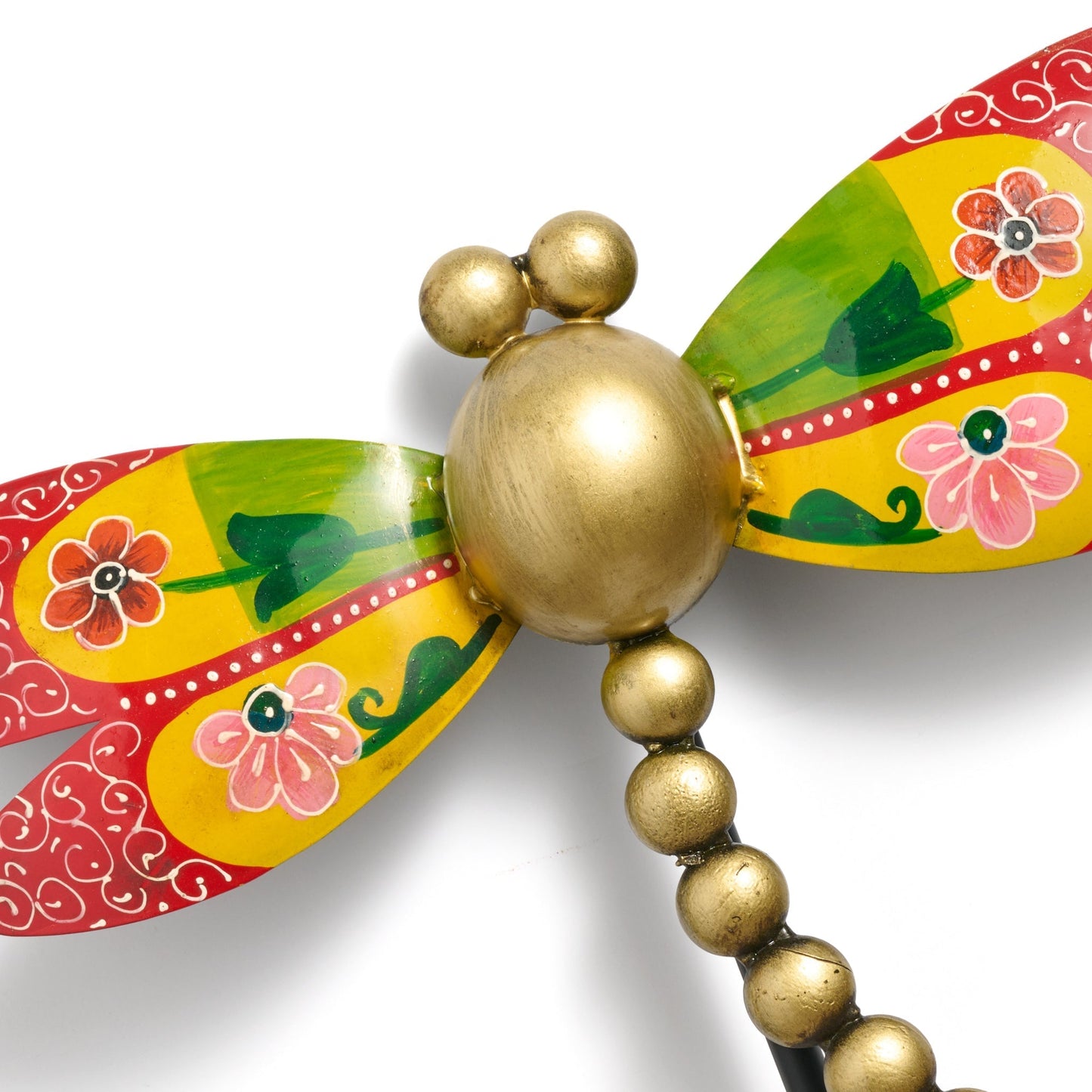 Vikaas Hand Painted Dragonfly Garden Stake