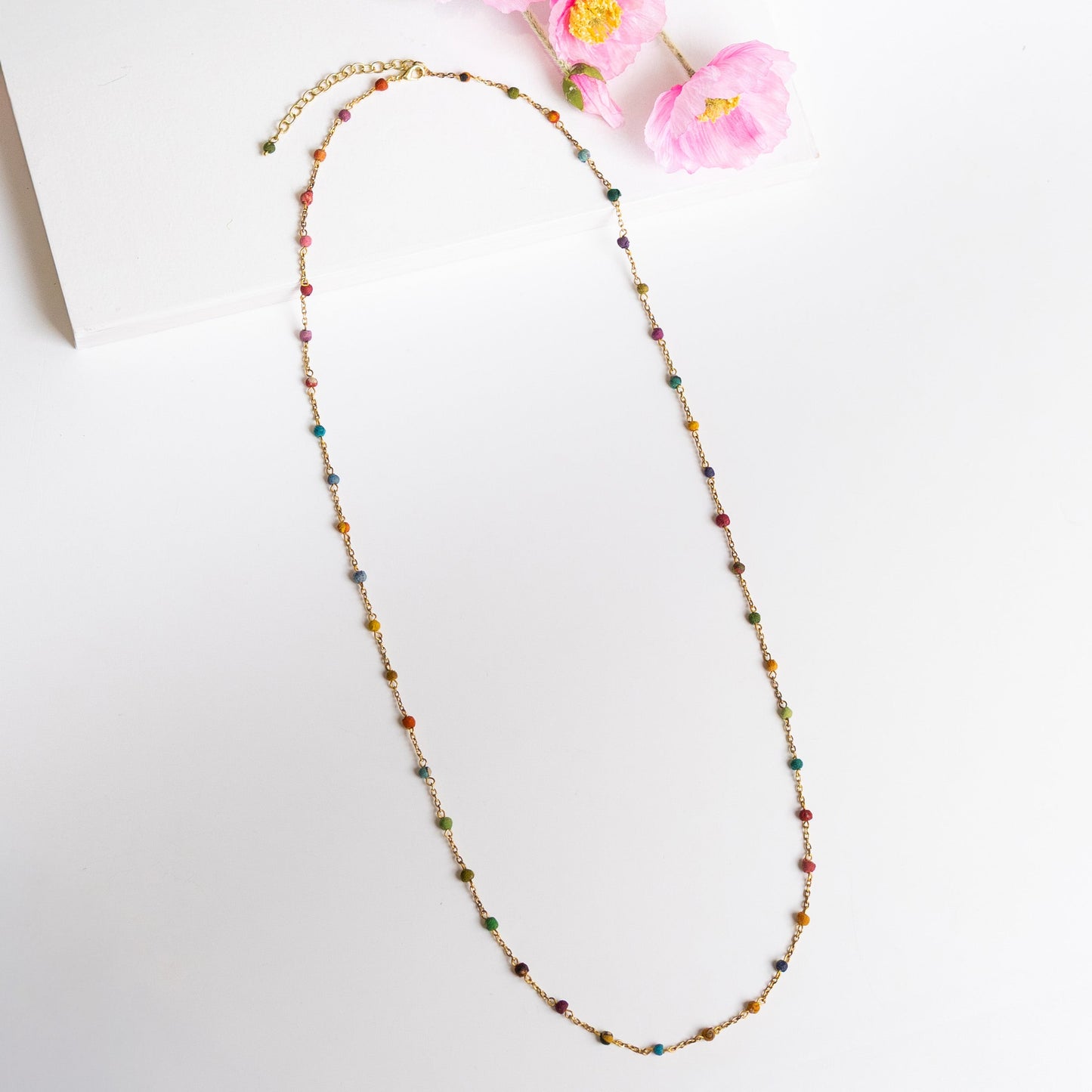 Dotted Kantha Milieu Necklace