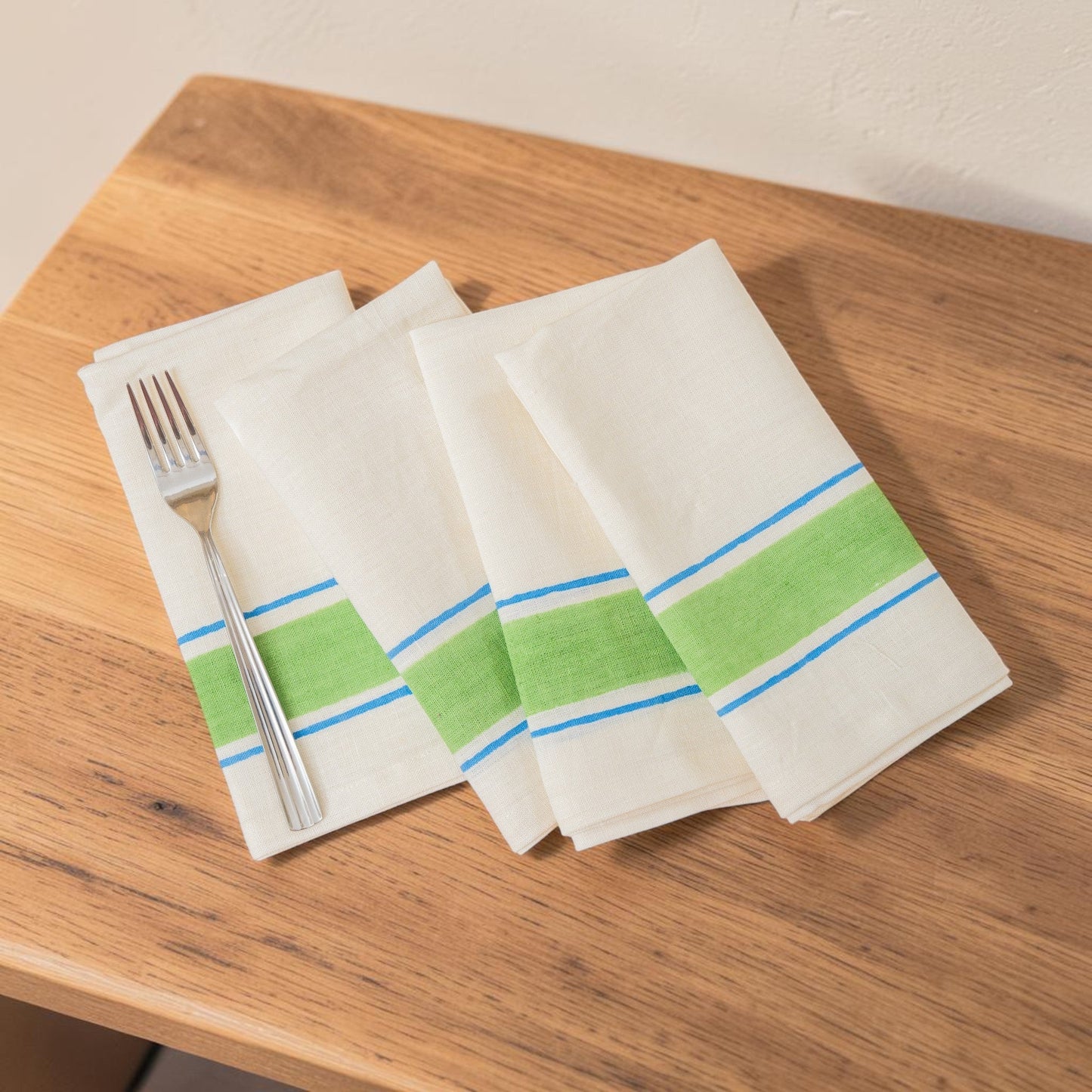 Taal Linen Napkins - Green (Set of 2)