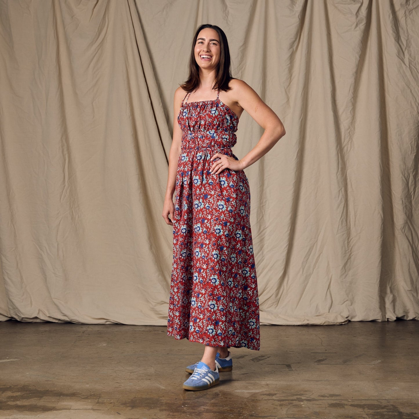 Kanya Floral Cotton Maxi Style Dress