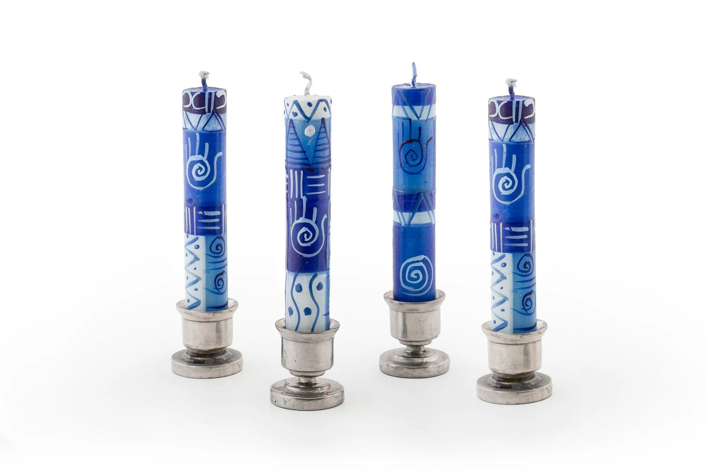 Shabbat Hamsa Painted Candles