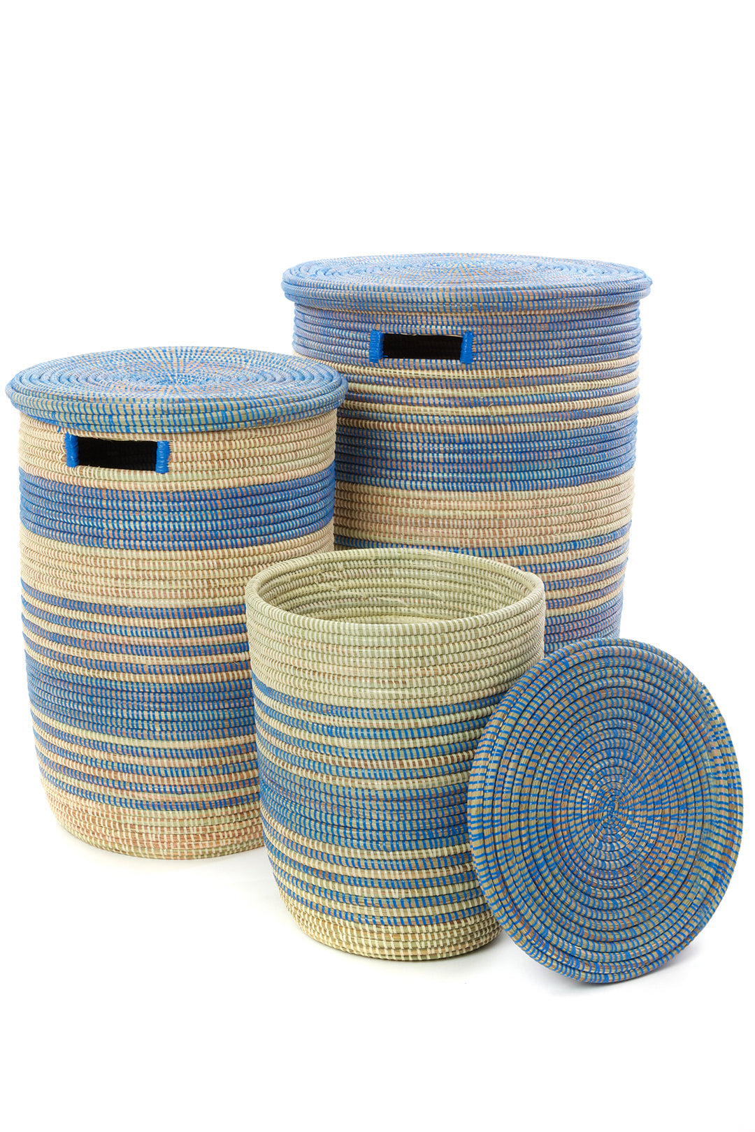 S/3  Ebb & Flow Striped Hampers