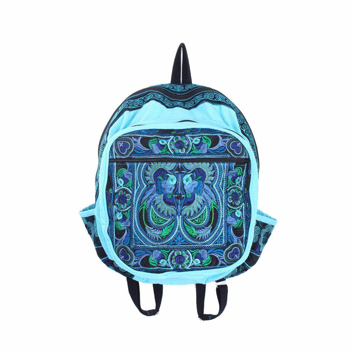 Tribal Bird Embroidered Hmong Backpack- Thailand