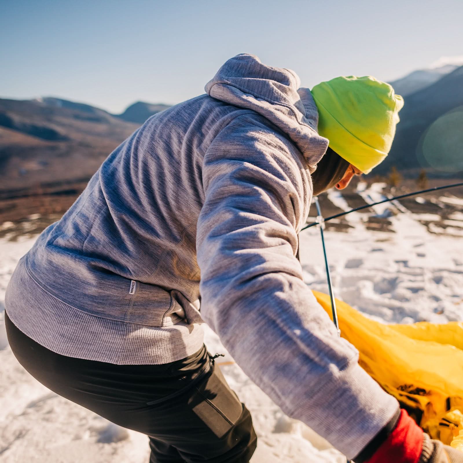 Men's Brushed Merino Wool Full-Zip Hoodie - Heavyweight - Osadia Concept Store