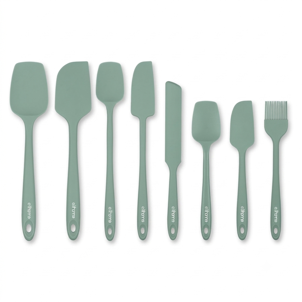 Elihome x Peanuts 8 Piece Silicone Spatula Set