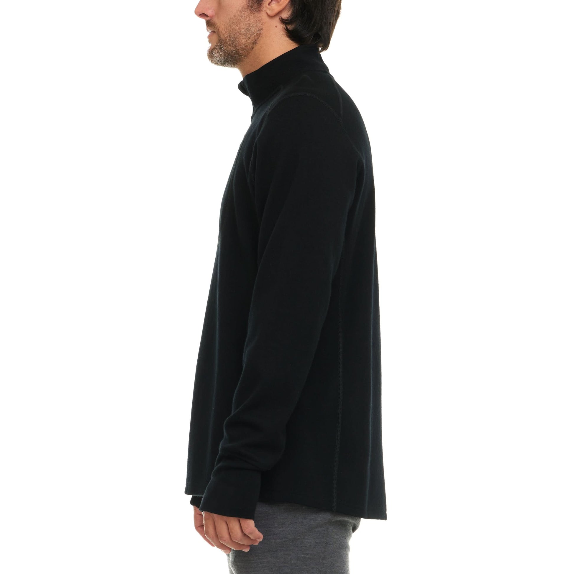 Heavyweight Men's Wool 1/4 Zip - 100% Merino Wool - Osadia Concept Store