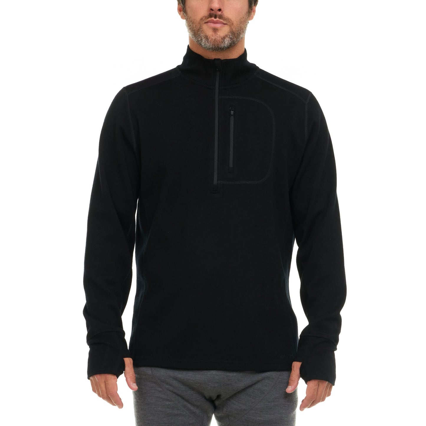 Heavyweight Men's Wool 1/4 Zip - 100% Merino Wool - Osadia Concept Store