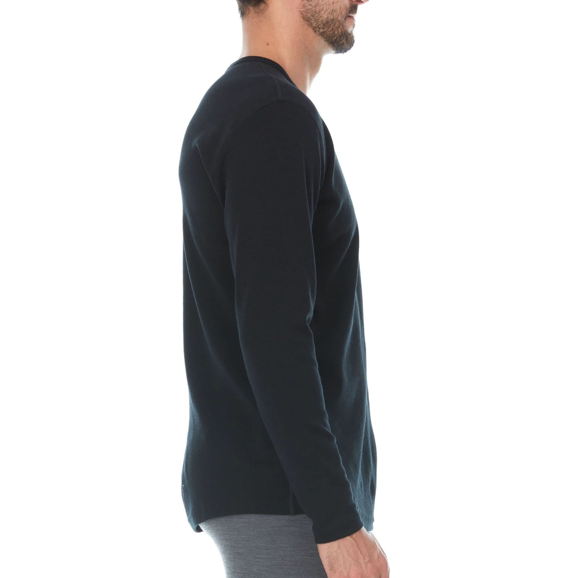 Men's Wool Thermal Top Midweight Base Layer - 100% Merino Wool - Osadia Concept Store