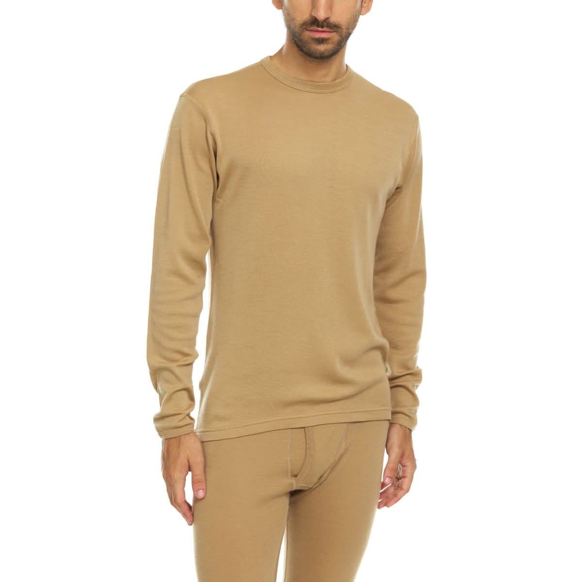 Men's Wool Thermal Top Midweight Base Layer - 100% Merino Wool - Osadia Concept Store