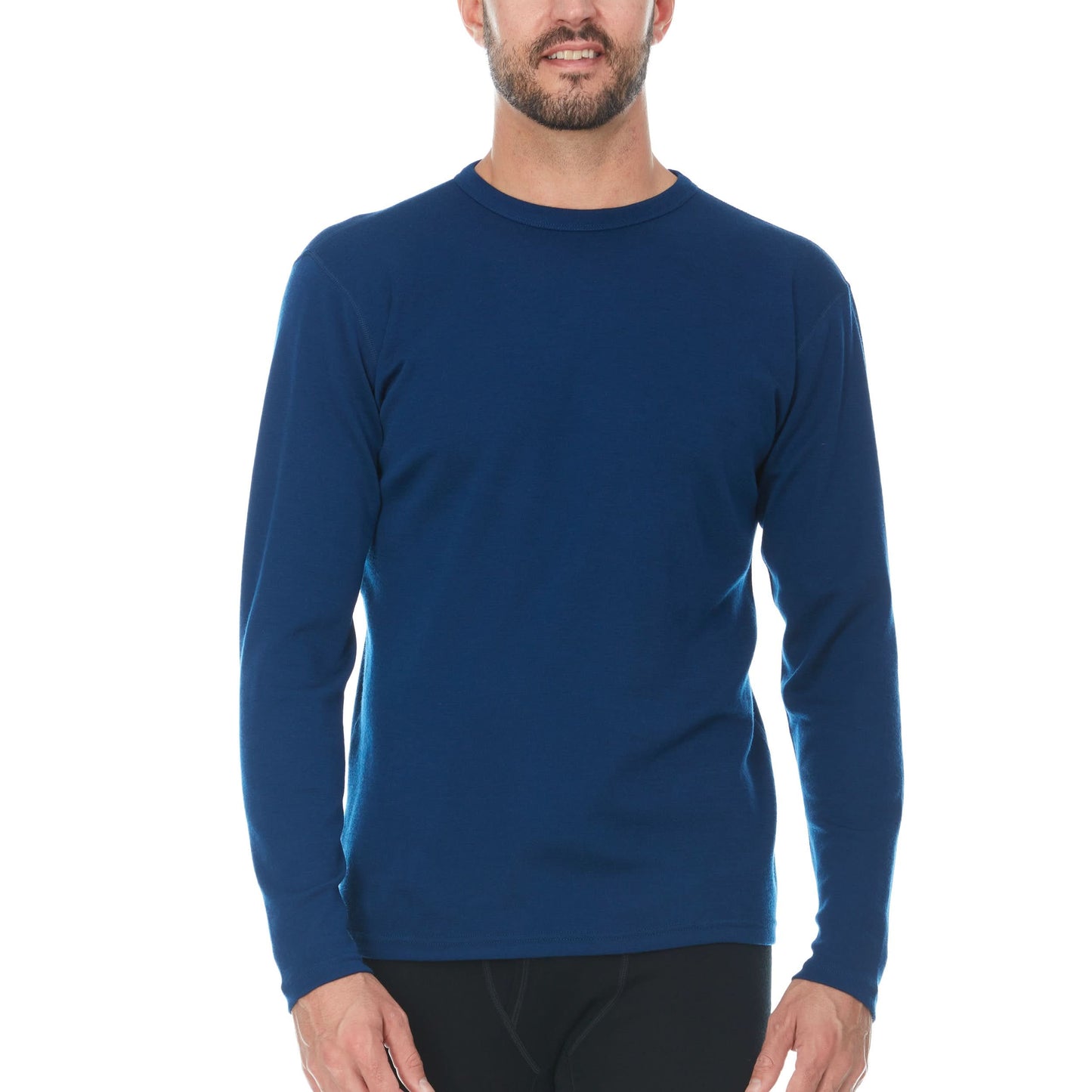Men's Wool Thermal Top Midweight Base Layer - 100% Merino Wool - Osadia Concept Store