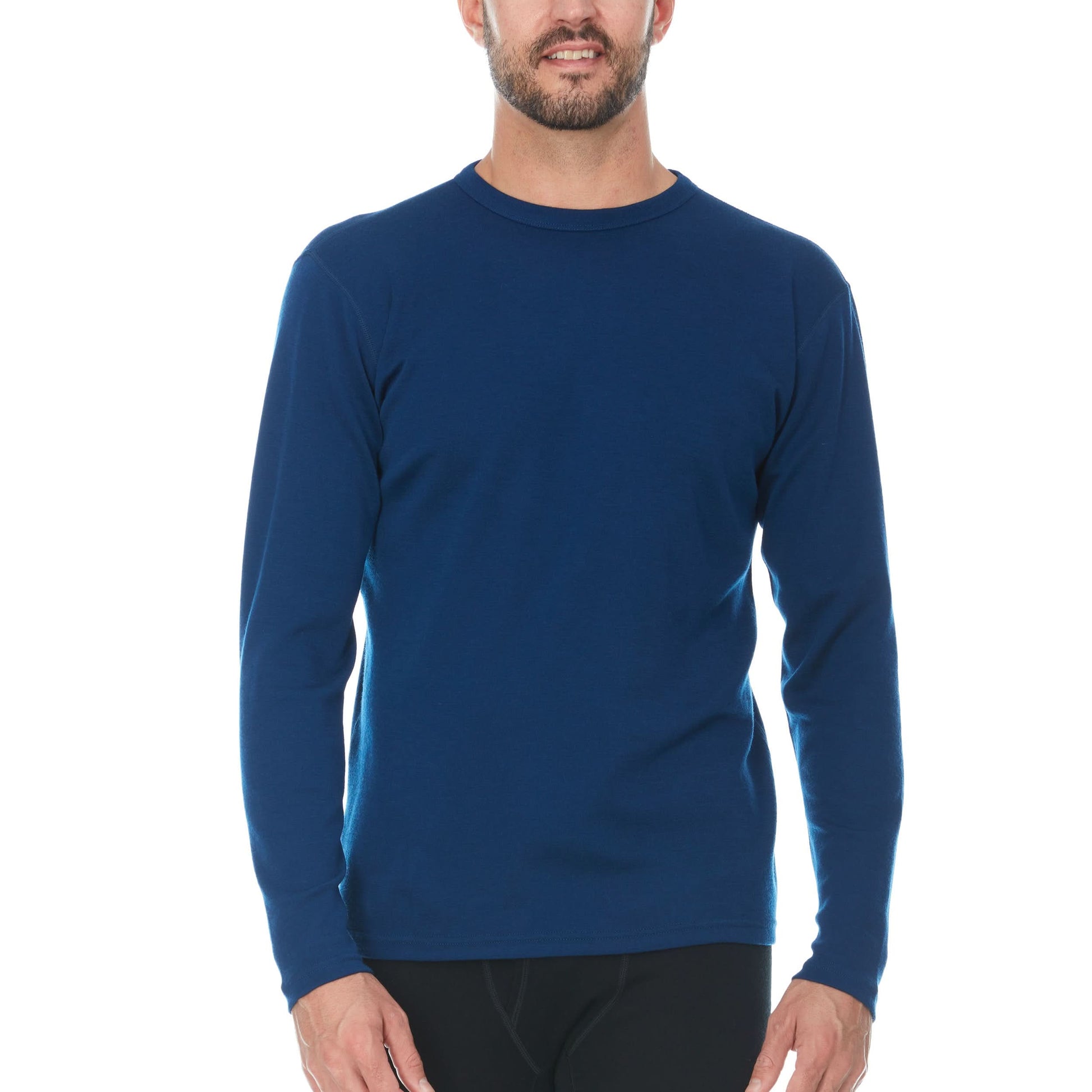 Men's Wool Thermal Top Midweight Base Layer - 100% Merino Wool - Osadia Concept Store