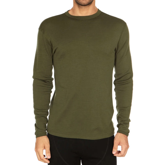 Men's Wool Thermal Top Midweight Base Layer - 100% Merino Wool - Osadia Concept Store
