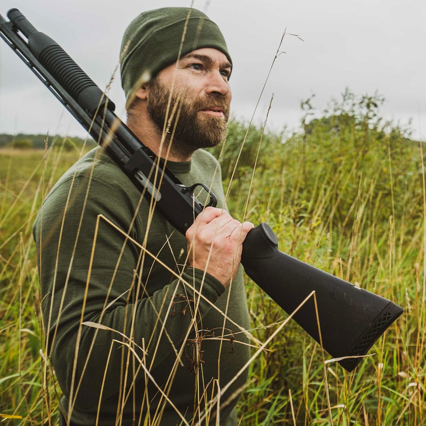 Men's Wool Thermal Top Midweight Base Layer - 100% Merino Wool - Osadia Concept Store