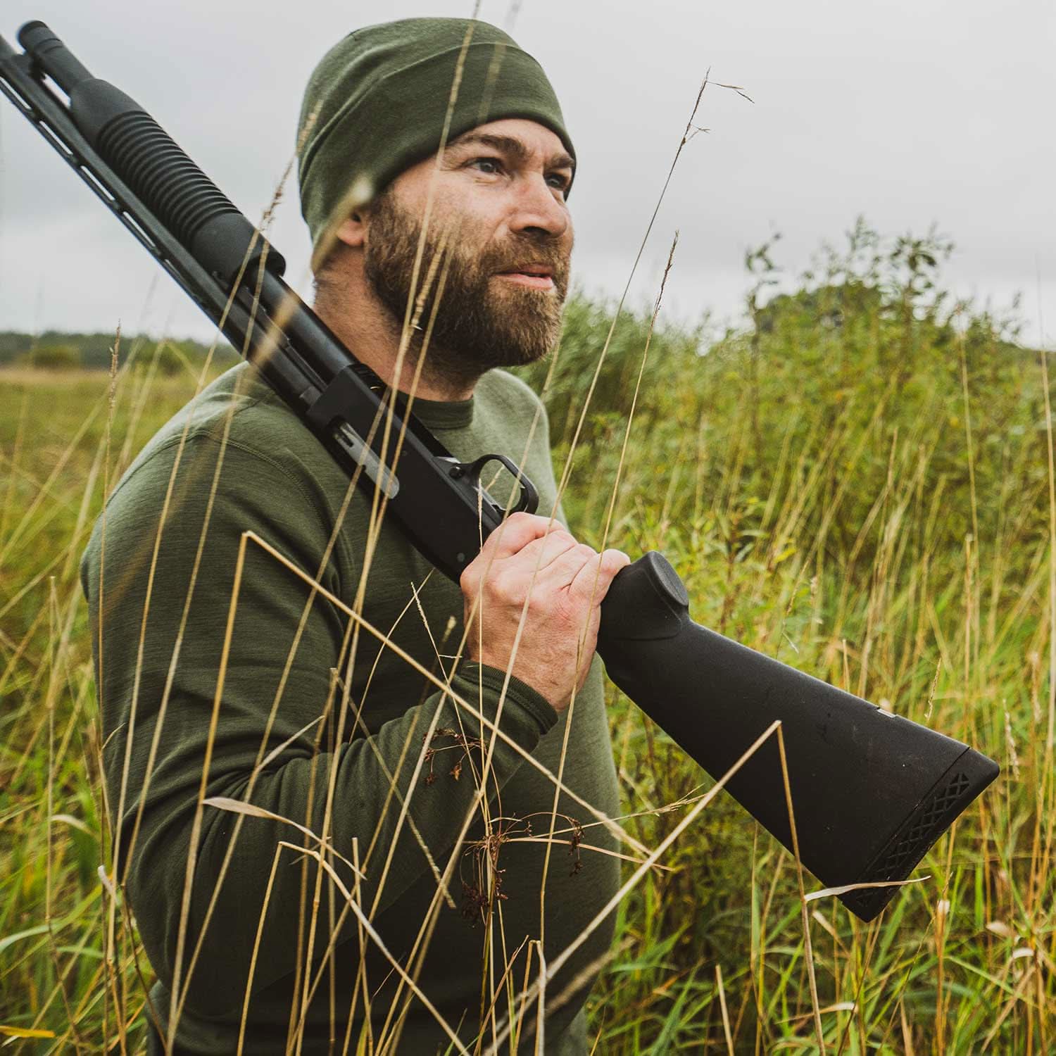 Men's Wool Thermal Top Midweight Base Layer - 100% Merino Wool - Osadia Concept Store