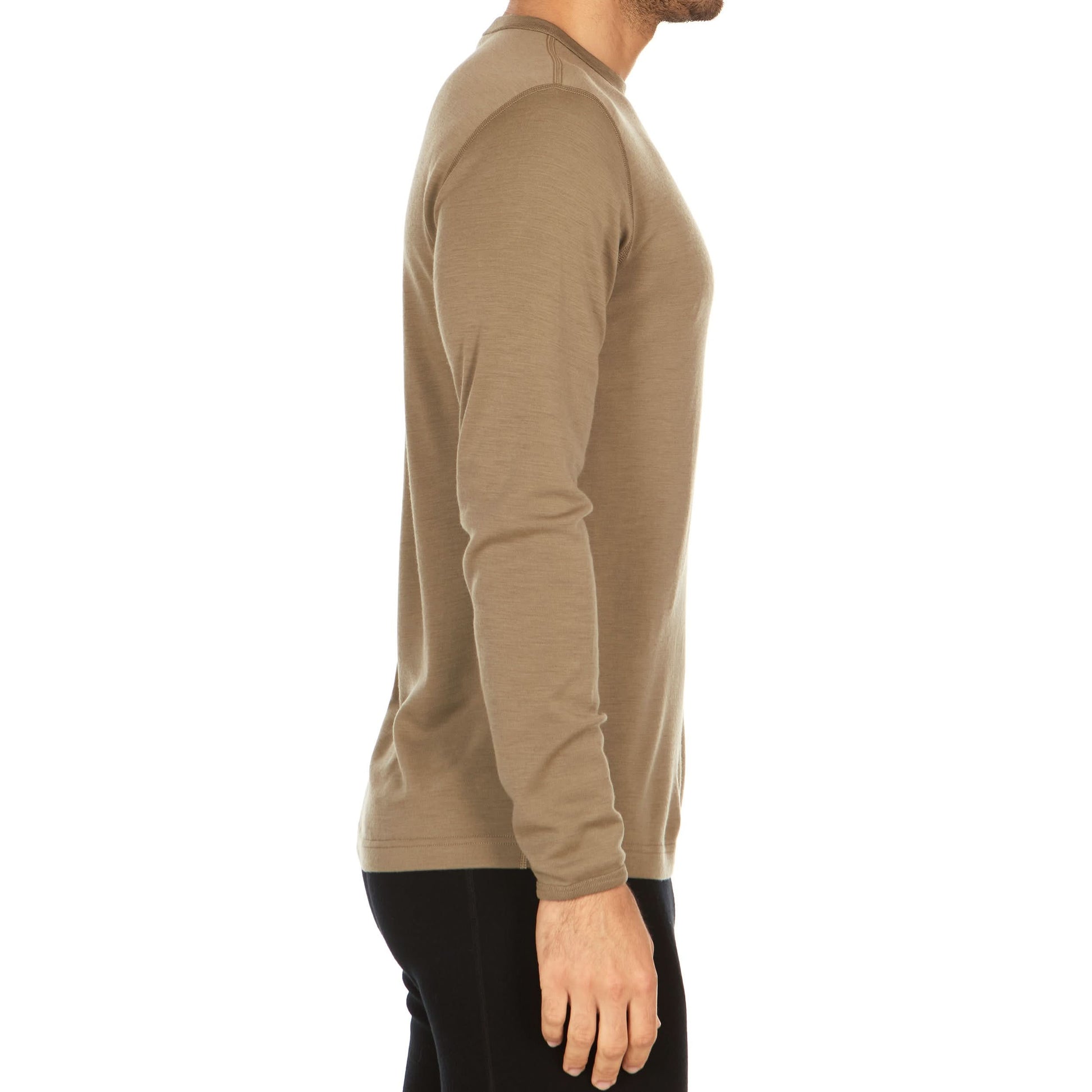 Men's Wool Thermal Top Midweight Base Layer - 100% Merino Wool - Osadia Concept Store