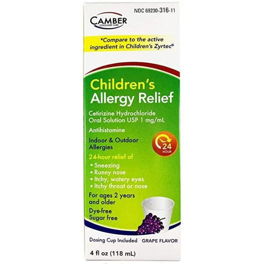Camber Consumer Care CETIRIZINE Childrens Oral Solution