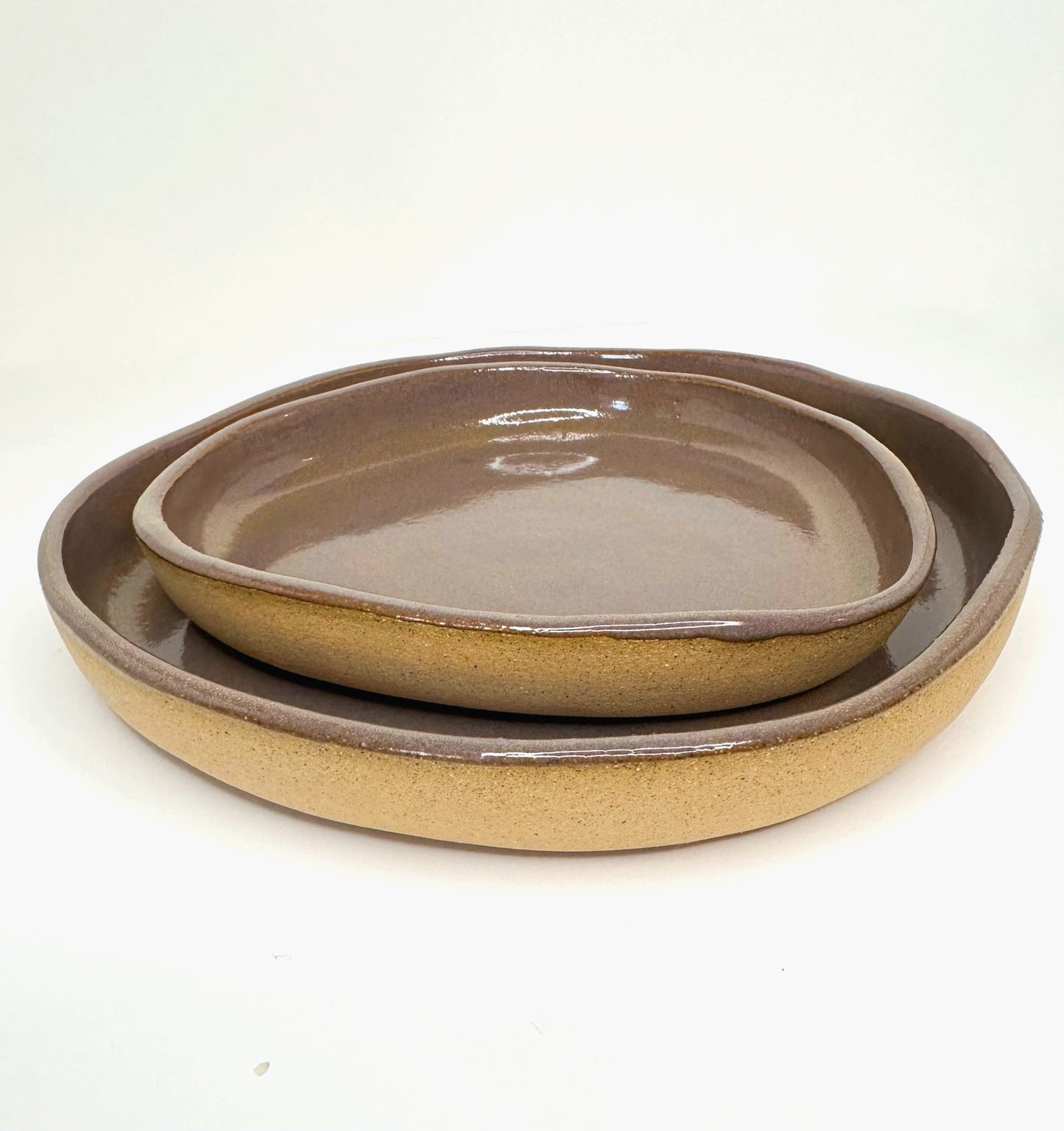 FRECKLE PLATES. Medium & Small (8.5 and 6 inches)