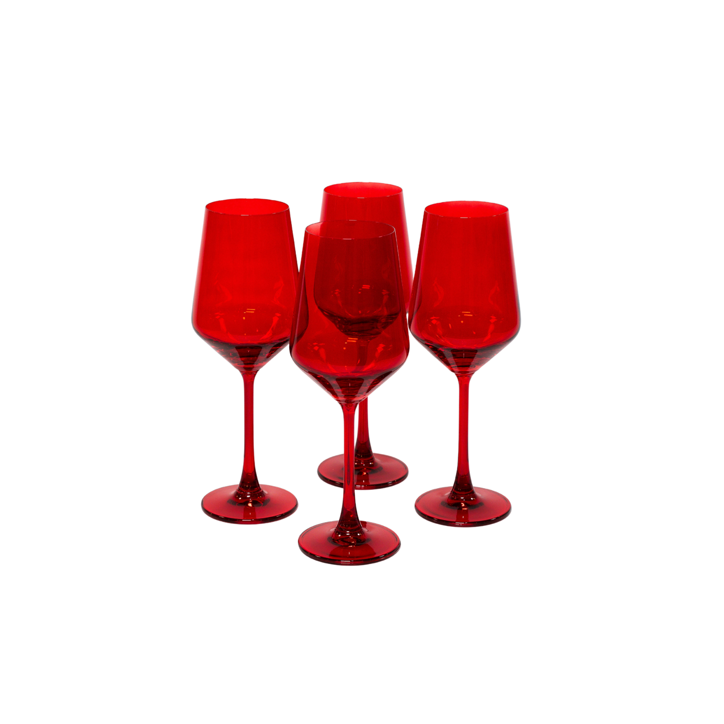 Cherry Red - Colored Wine Glass