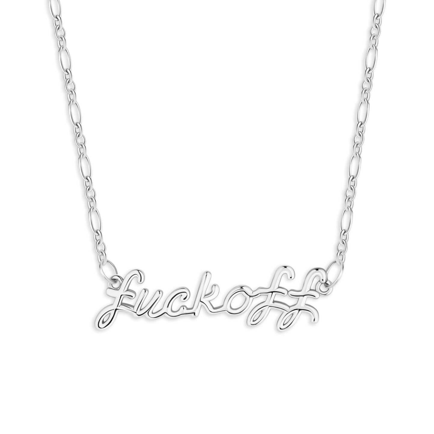 Fuck Off Necklace (Gold and Silver)