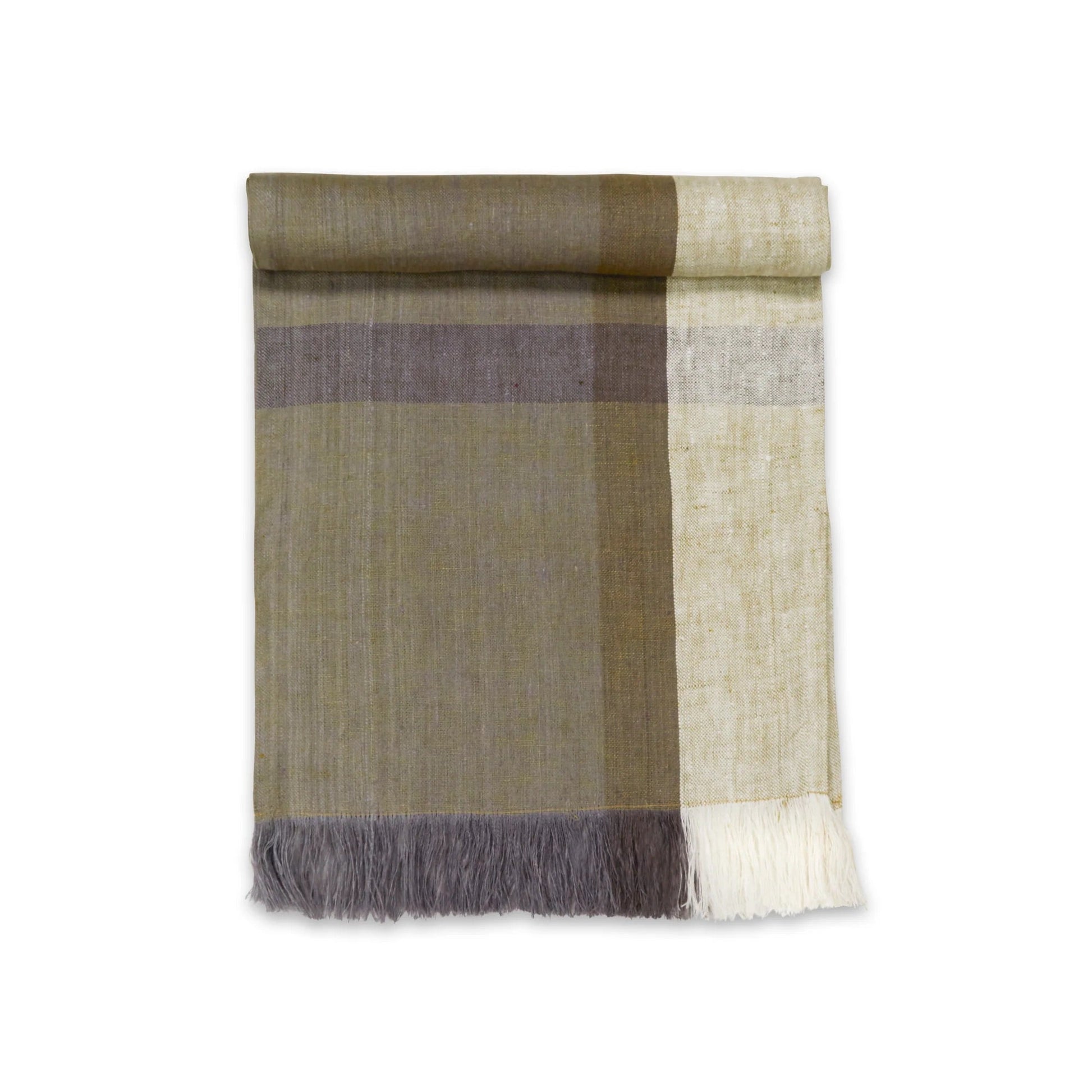 HINTERLAND Handwoven Linen Table Runner. 100% Flax Linen – Fair Trade – Artisan Made - Osadia Concept Store