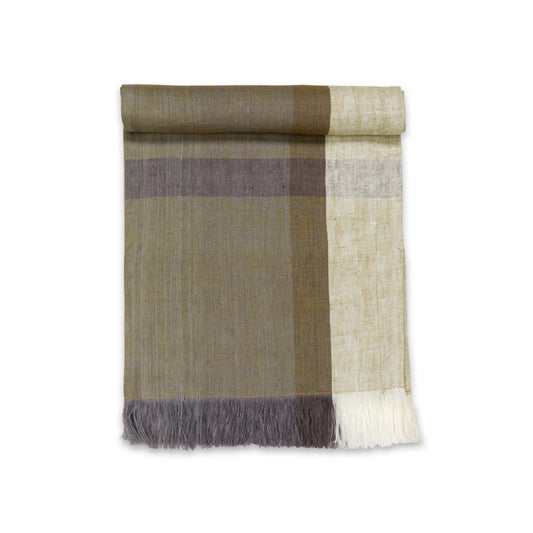 HINTERLAND Handwoven Linen Table Runner. 100% Flax Linen – Fair Trade – Artisan Made - Osadia Concept Store