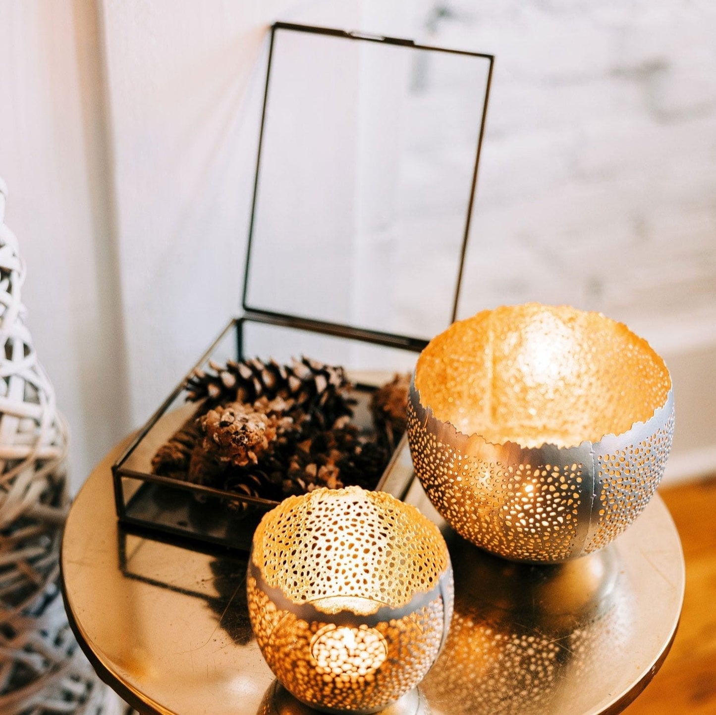 Antiqued Brass Keepsake Box - Osadia Concept Store