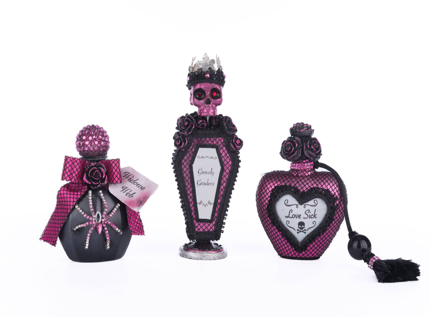Vanity Potion Bottles Assortment of 3 by Katherine's Collection
