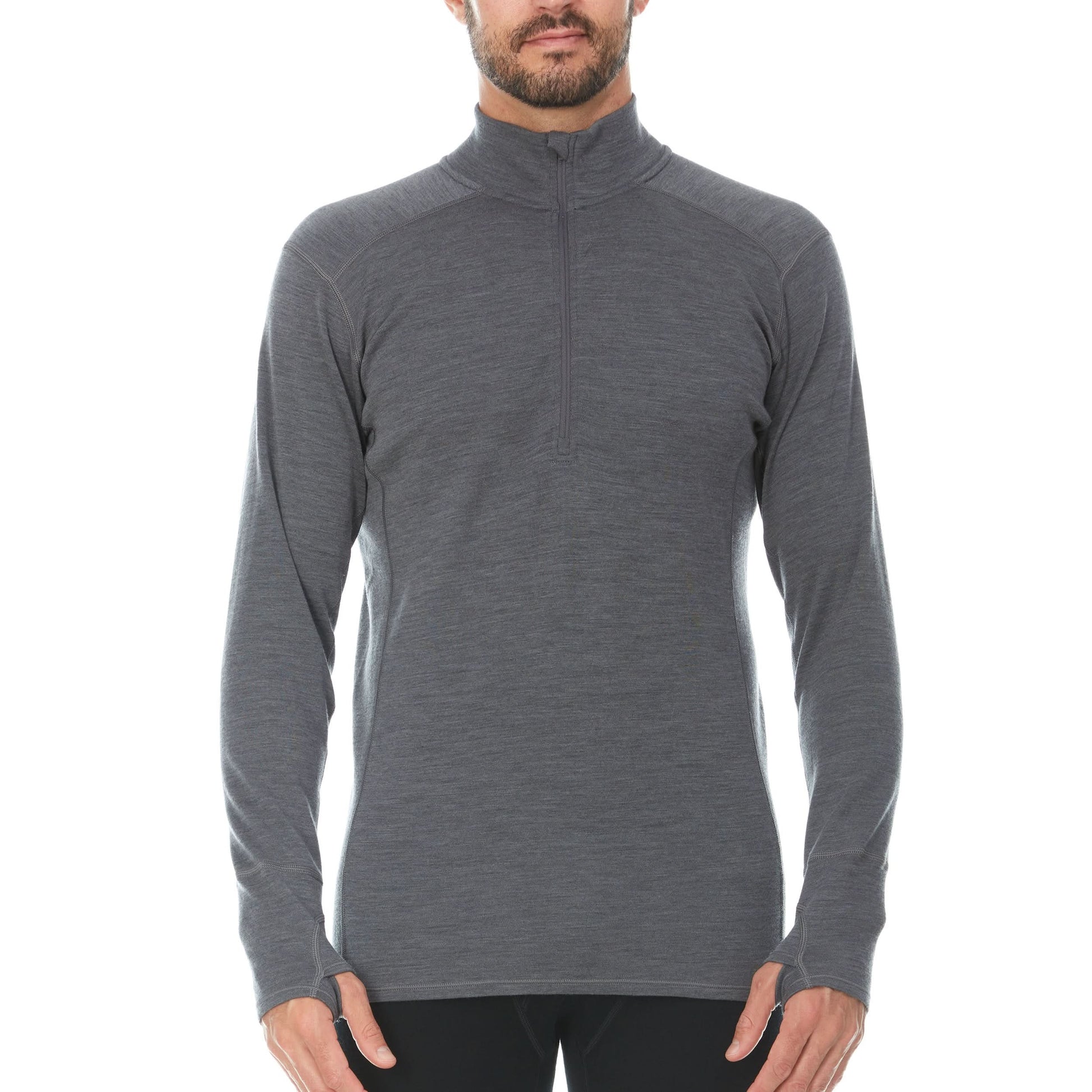 Midweight Men's Wool 1/4 Zip -  100% Merino Wool - Osadia Concept Store