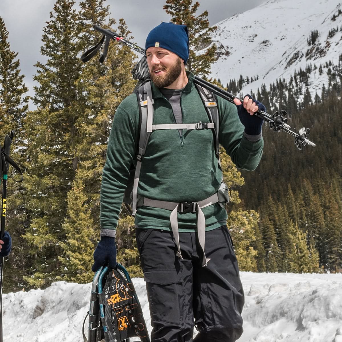 Midweight Men's Wool 1/4 Zip -  100% Merino Wool - Osadia Concept Store