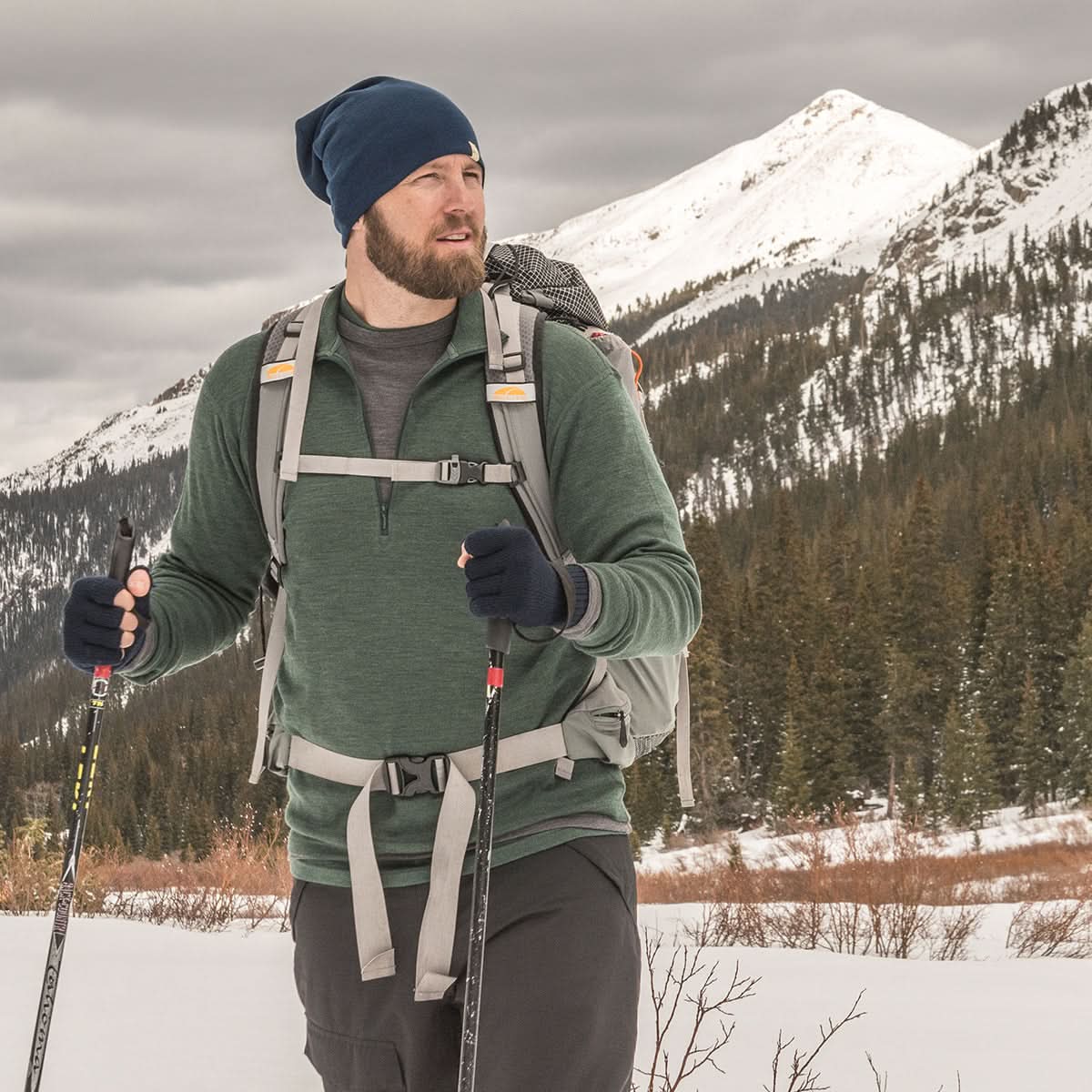 Midweight Men's Wool 1/4 Zip -  100% Merino Wool - Osadia Concept Store