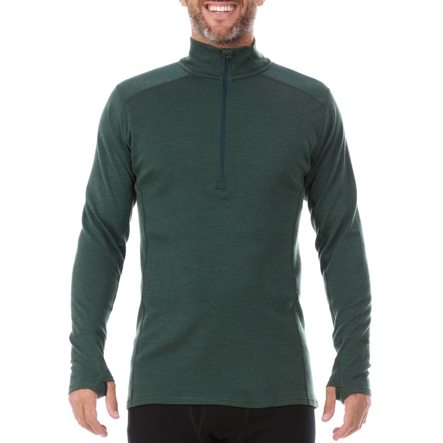 Midweight Men's Wool 1/4 Zip -  100% Merino Wool - Osadia Concept Store