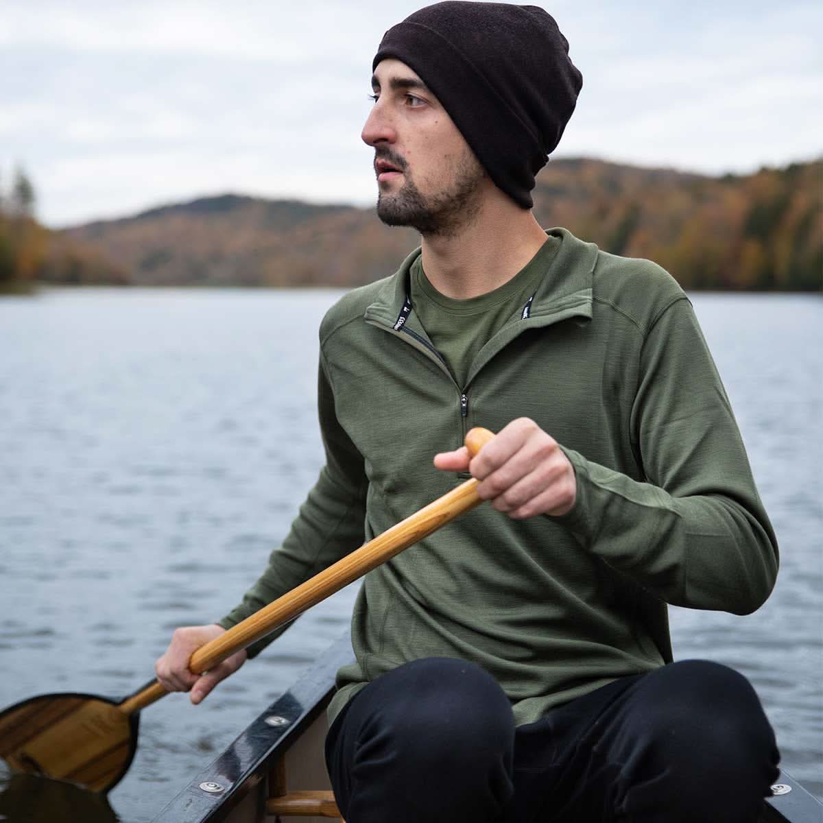 Midweight Men's Wool 1/4 Zip -  100% Merino Wool - Osadia Concept Store