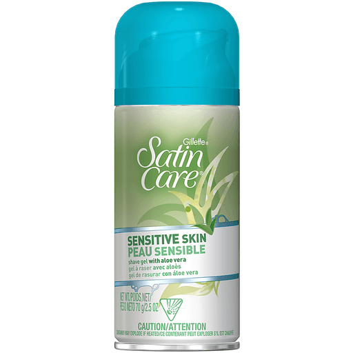 Gillette Satin Care Sensitive Skin Shave Gel 2.5 Oz. Aerosol Can