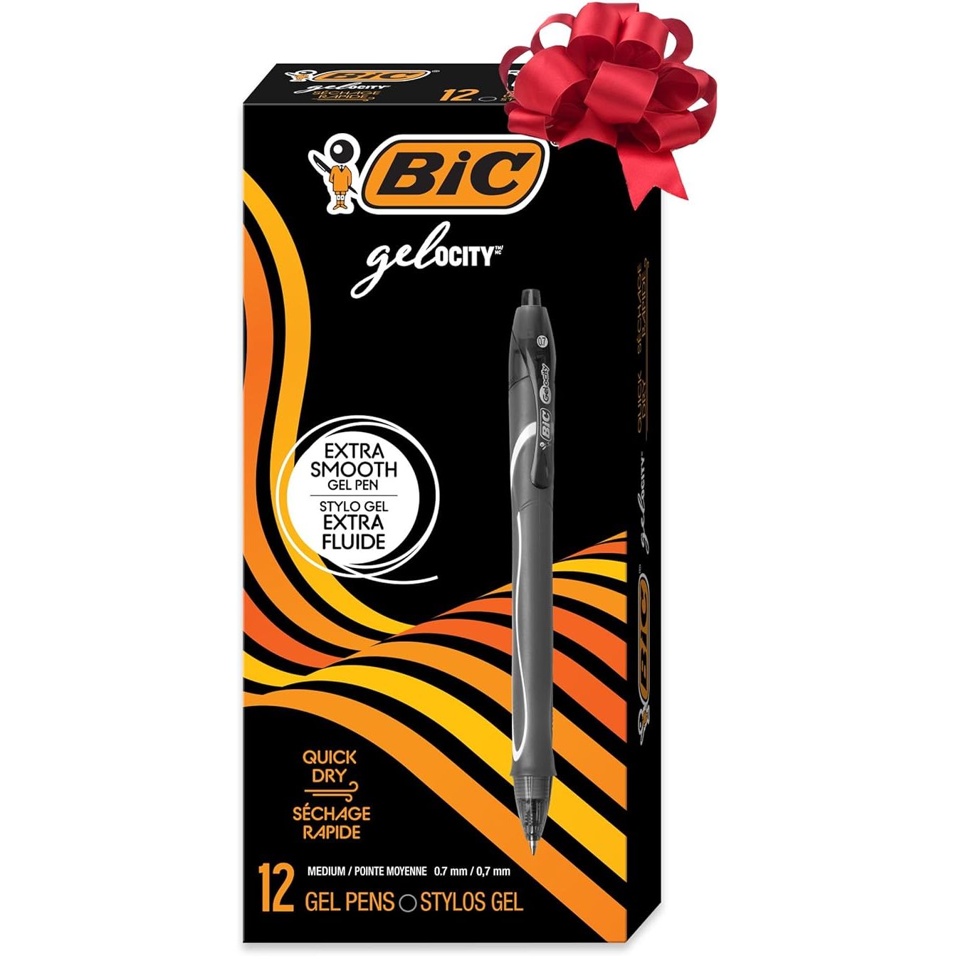 Bic  Velocity Gel Pens Black  6x2